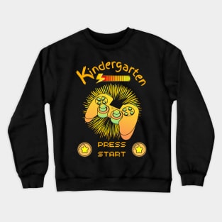 Kindergarten Press Start - Game Controller Black Crewneck Sweatshirt